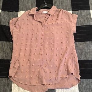 Button down dress blouse.